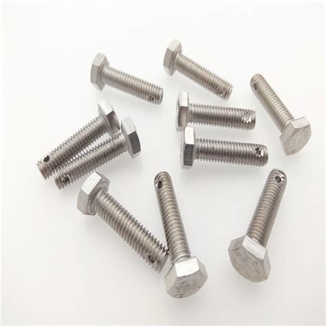 hex head bolt with hole